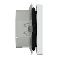 Enjoliveur pour commande simple IP44 avec joint D-Life MTN3304-6035 blanc lotus 