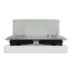 Enjoliveur pour commande simple IP44 avec joint D-Life MTN3304-6035 blanc lotus 