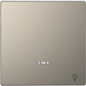Enjoliveur pour commande simple voyant et picto lampe D-Life MTN3322-6050 nickel 