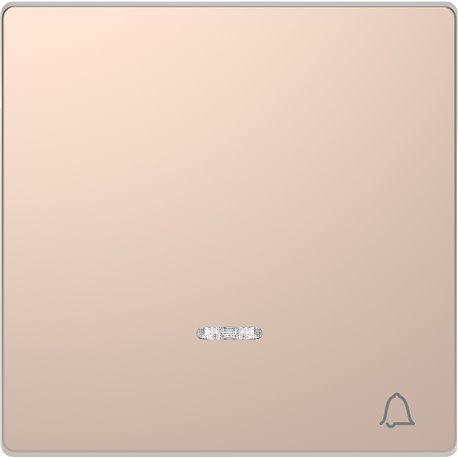 Enjoliveur pour commande simple voyant et picto carillon D-Life MTN3325-6051 champagne Enjoliveur pour commande simple voyant et picto carillon D-Life MTN3325-6051 champagne