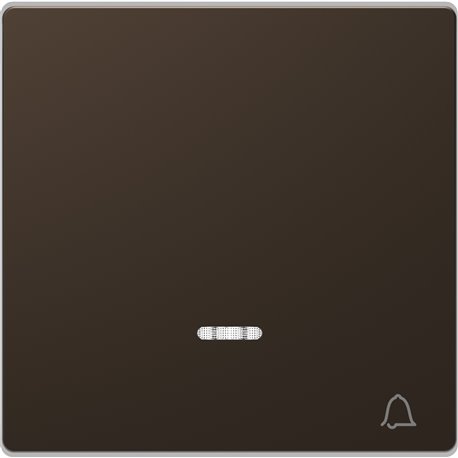 Enjoliveur pour commande simple voyant et picto carillon D-Life MTN3325-6052 mocca 