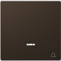 Enjoliveur pour commande simple voyant et picto carillon D-Life MTN3325-6052 mocca 