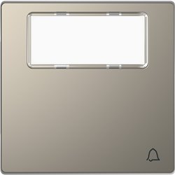 Enjoliveur pour commande simple étiquette picto carillon D-Life MTN3365-6050 nickel 