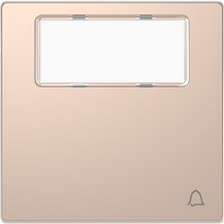 Enjoliveur pour commande simple étiquette picto carillon D-Life MTN3365-6051 champagne 