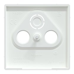 Enjoliveur pour prise télévision D-Life MTN4123-6035 blanc lotus 