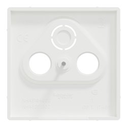 Enjoliveur pour prise télévision D-Life MTN4123-6037 blanc nordic mat 