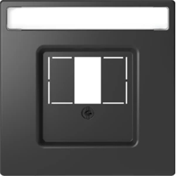 Enjoliveur pour prise connectée multimédia porte-étiquette D-Life MTN4250-6034 anthracite