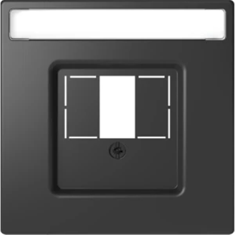 Enjoliveur pour prise connectée multimédia porte-étiquette D-Life MTN4250-6034 anthracite Enjoliveur pour prise connectée multimédia porte-étiquette D-Life MTN4250-6034 anthracite