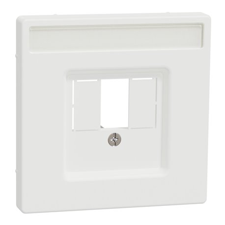 Enjoliveur pour prise connectée multimédia porte-étiquette D-Life MTN4250-6037 blanc nordic mat