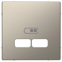 Enjoliveur pour prise USB D-Life MTN4367-6050 nickel 