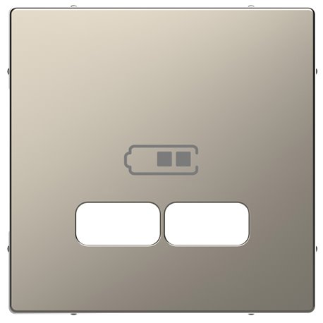 Enjoliveur pour prise USB D-Life MTN4367-6050 nickel 