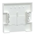 Enjoliveur pour prise double RJ45 Actassi S-One D-Life MTN4572-6035 blanc lotus 