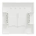 Enjoliveur pour prise double RJ45 Actassi S-One D-Life MTN4572-6037 blanc nordic mat 