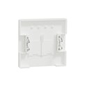 Enjoliveur pour prise double RJ45 Actassi S-One D-Life MTN4572-6037 blanc nordic mat 