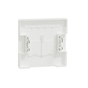 Enjoliveur prise double RJ45 S-One porte-étiquette D-Life MTN4574-6037 blanc nordic mat porte-étiquette