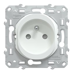 Lot de 108 prises 2P+T à puits 16A Ovalis S320059P Blanc 