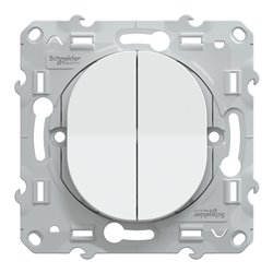 Lot de 108 double va et vient 10AX Ovalis S320214P Blanc 