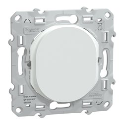 Obturateur à vis Ovalis C séries S320666 blanc mat 