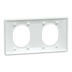Lot de 180 plaques 2 postes Horizontal Ovalis S320704P Blanc 