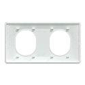 Lot de 180 plaques 2 postes Horizontal Ovalis S320704P Blanc 