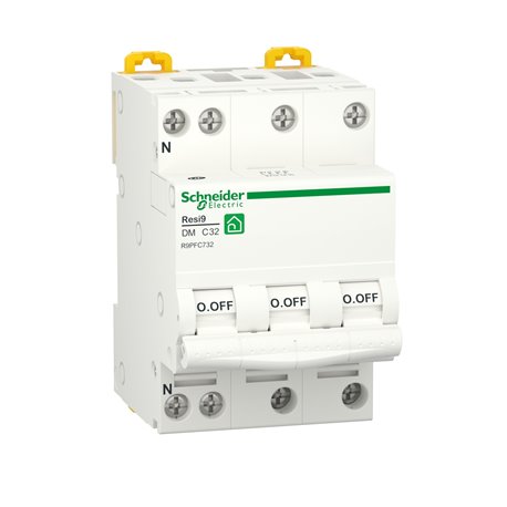 Disjoncteur Resi9 XPR9PFC732 3P+N 32 A Courbe C