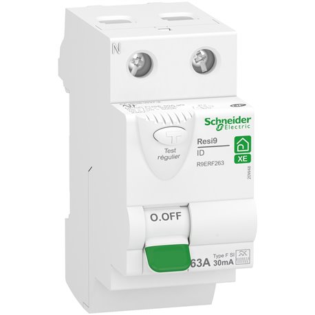 Interrupteur différentiel XE R9ERF263 1P+N 63 A Type Fsi