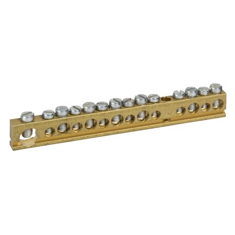Barrette de terre 14965 14 trous 125 A