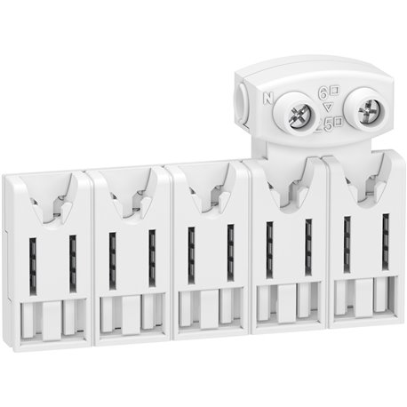 Répartiteur système embrochable Resi9 R9EXHC05 5 modules avec connecteur