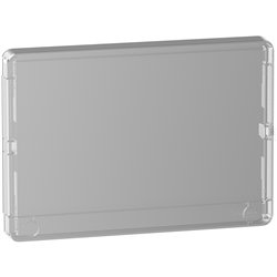 Porte Resi9 R9H18425 pour coffret électrique 1 rangée de 18 modules transparente