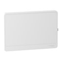 Porte Resi9 R9H18421 pour coffret électrique 1 rangée de 18 modules blanc