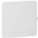 Porte Resi9 R9H13421 pour coffret électrique 1 rangée de 13 modules blanc