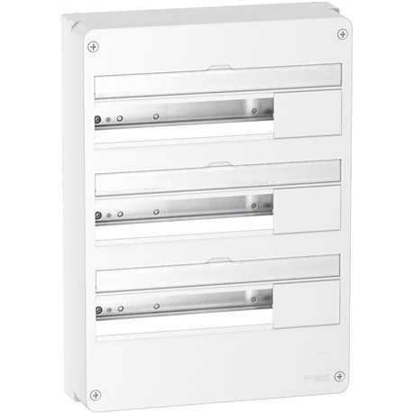 Coffret électrique Rési9 R9H18403 3 rangées de 18 modules 90 A