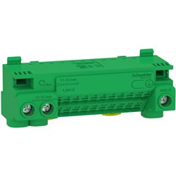 Bornier de terre Resi9 LGYT1E24 24 trous auto 21x1,5² à 4² - vis 3x6² à 25²