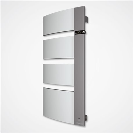 Sèche serviette électrique Sensium 750+1000 Watts, Mât à droite Blanc