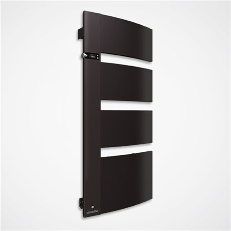 Sèche serviette électrique Sensium 750+1000 Watts, Mât à gauche Noir