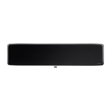 Radiateur à inertie Verali, 1500 Watts Plinthe Noir Brillant
