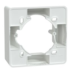 Boîte support 36 mm pour montage en saillie Ovalis S320762 Blanc 