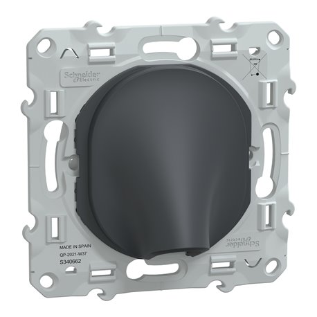 Sortie de câble 16A Ø6...12mm Ovalis S340662 Anthracite 