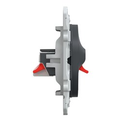 Prise haut parleur 2 sorties Ovalis S340488 Anthracite 2 sorties