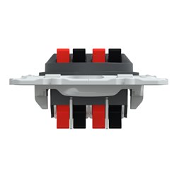 Prise haut parleur 2 sorties Ovalis S340488 Anthracite 2 sorties