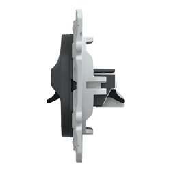 Prise haut parleur 2 sorties Ovalis S340488 Anthracite 2 sorties