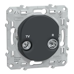 Prise TV-R Ovalis S340451 Anthracite 