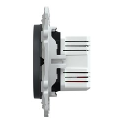 Double chargeur USB A+A 10,5W 5V 2,1 A max Ovalis S340407 Anthracite 
