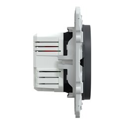 Double chargeur USB A+A 10,5W 5V 2,1 A max Ovalis S340407 Anthracite 