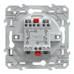 Combiné va et vient + poussoir Ovalis S340285 Anthracite 