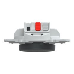 Poussoir à fermeture 10AX lumineux Led bleu Ovalis S340276 Anthracite 