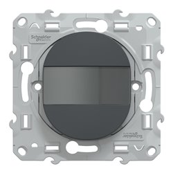 Poussoir à fermeture avec porte-étiquette Ovalis S340266 Anthracite 