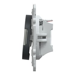 Poussoir à fermeture avec porte-étiquette Ovalis S340266 Anthracite 