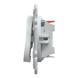 Interrupteur 2 boutons pour volet roulant 3x2 bornes auto Ovalis S300208 Blanc antibactérien 