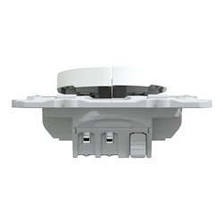 Interrupteur 2 boutons pour volet roulant 3x2 bornes auto Ovalis S300208 Blanc antibactérien 